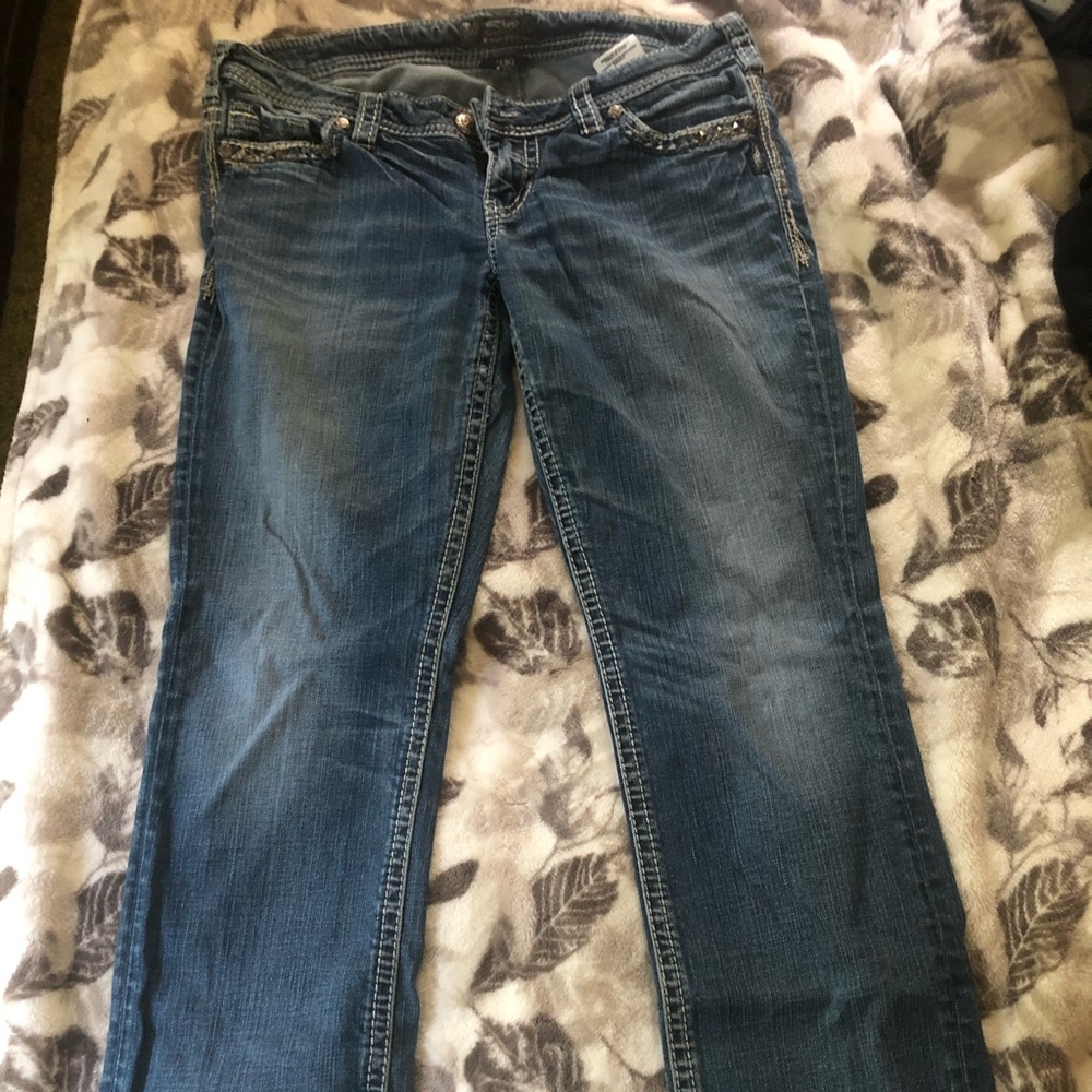 Silver Suki Jeans